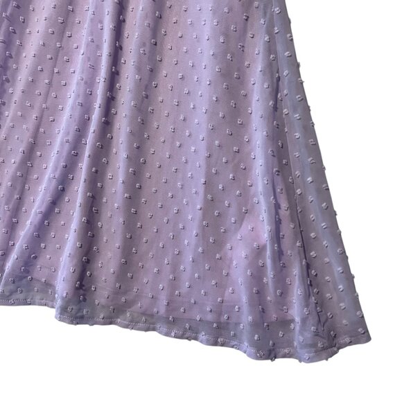 MISSGUIDED Mini Dress Women's 4 Purple Lilac Puff Sleeve "Skater Dress" Feminine - Picture 4 of 10
